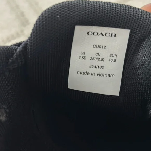 Coach C301 Ancient Zinc/Black and Gray‎ Athletic Unisex Sneakers Size 7.5